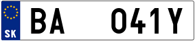 Trailer License Plate